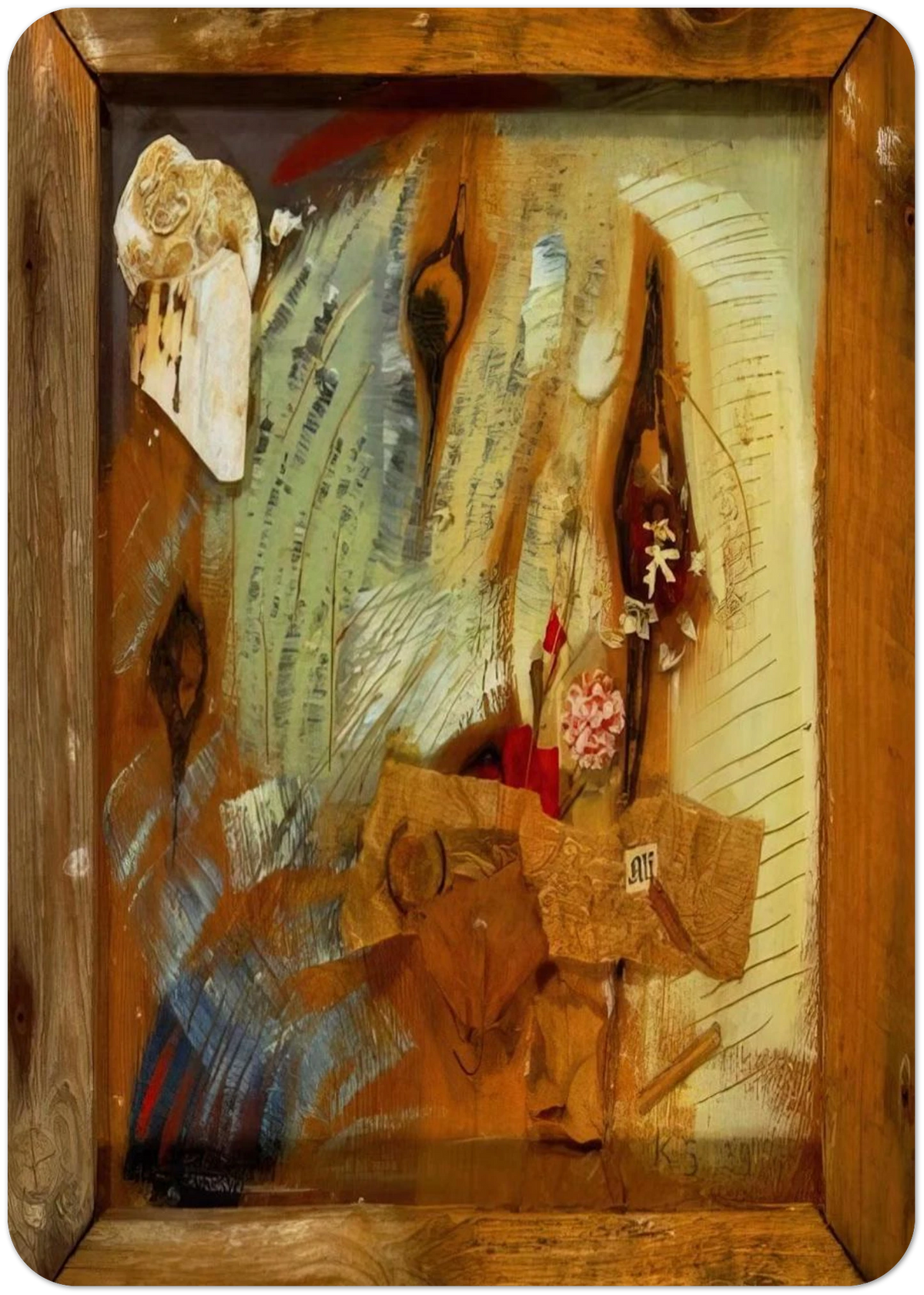 MERZBILD ALF 1939 By Kurt Schwitters Pack of 10 Post Cards | Kurt Schwitters Post Cards | A6 (10.5 x 14.8 cm) - 4.1 x 5.8 inches