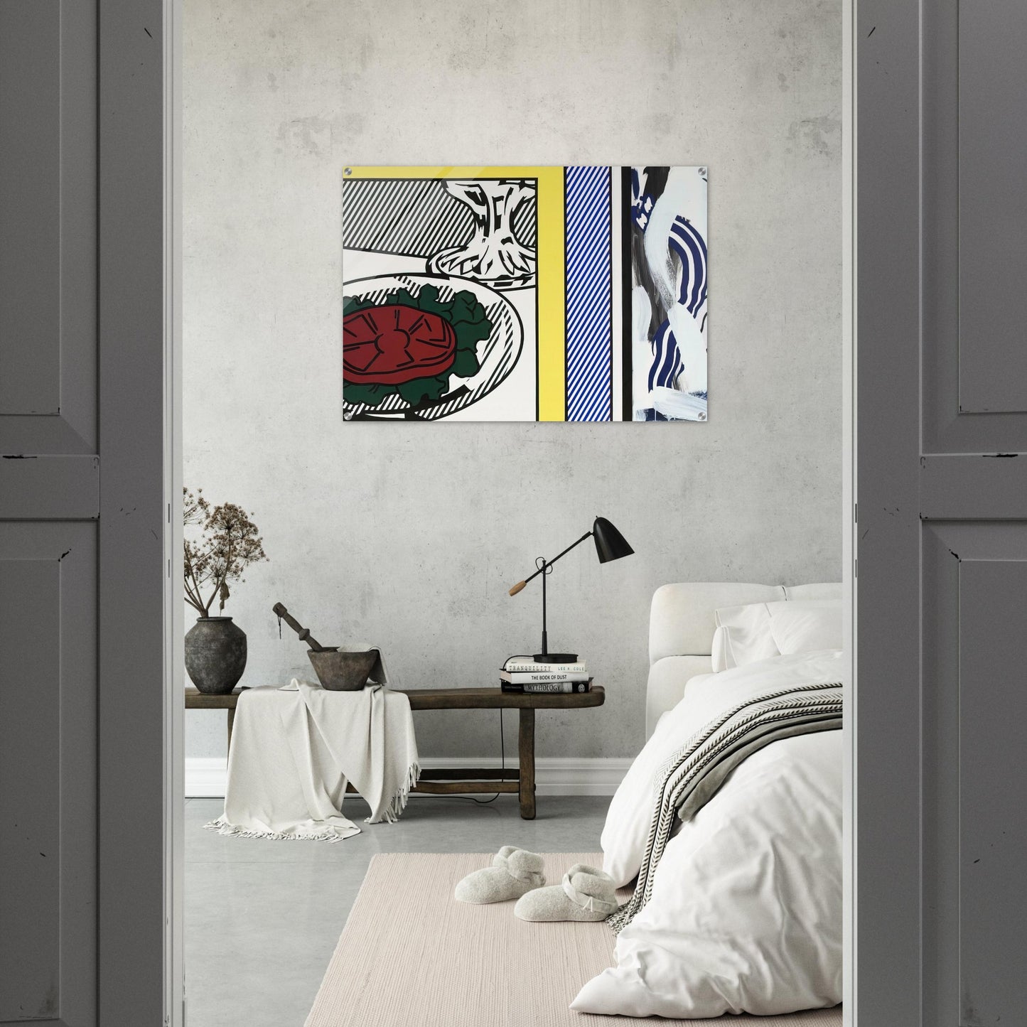 TOMATO AND ABSTRACTION 1982 - Roy Lichtenstein Acrylic Print - 70x100 cm / 28x40″ inches