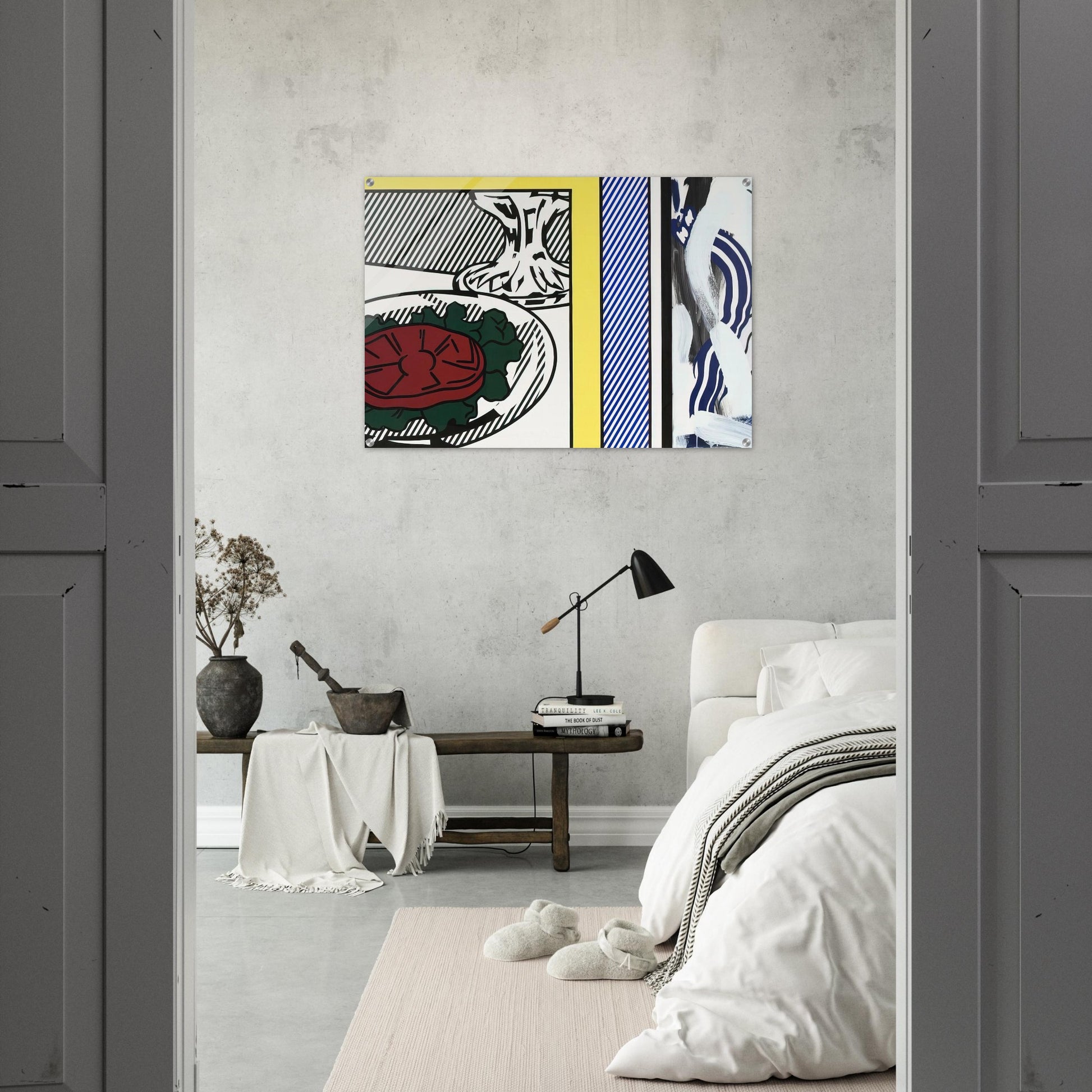 TOMATO AND ABSTRACTION 1982 - Roy Lichtenstein Acrylic Print - 70x100 cm / 28x40″ inches