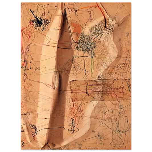 Mira Schendel - Untitled - 1964  75x100 cm / 30x40inches Fine Art Poster