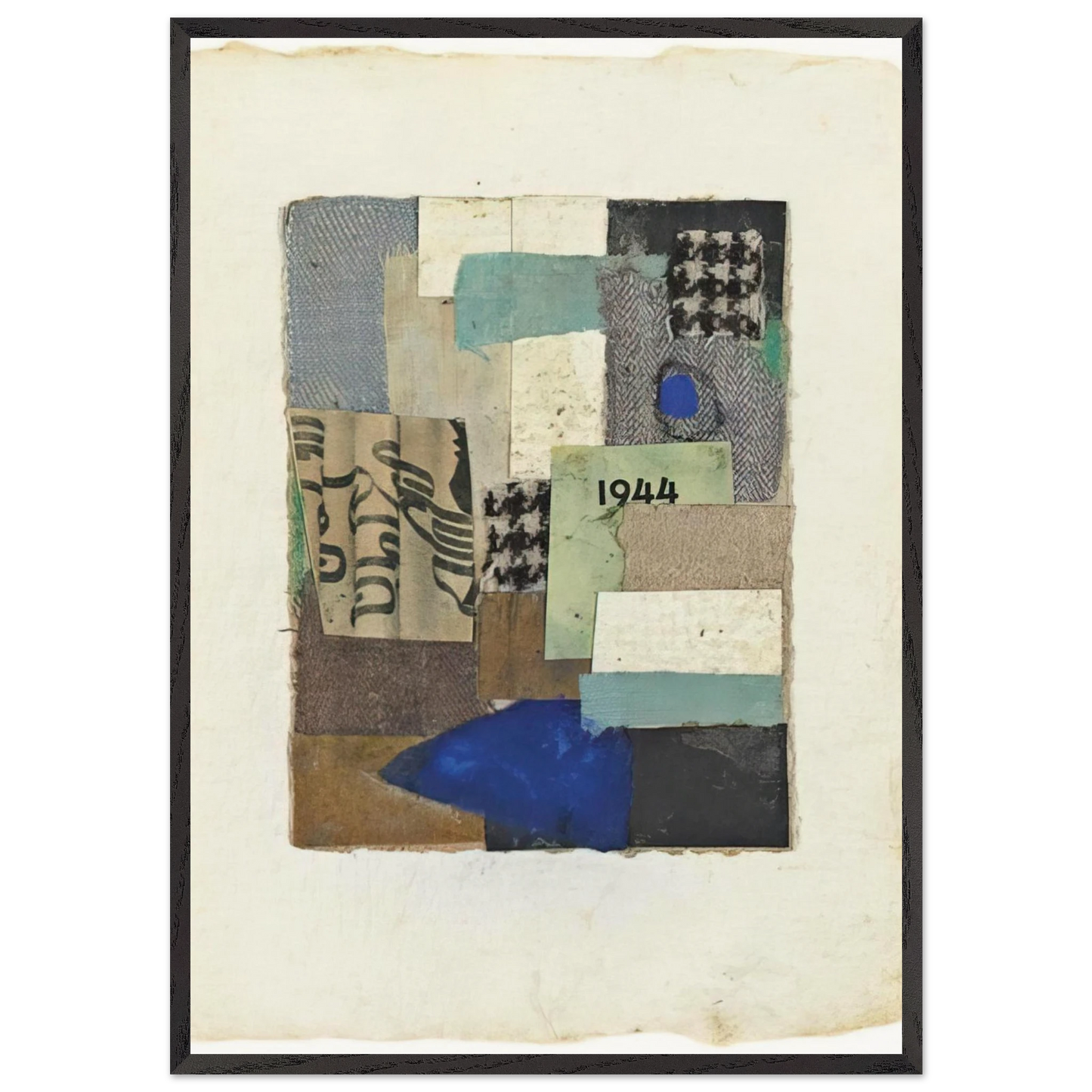 Untitled No 10 - 1948 - Anne Ryan 70x100 cm / 28x40 inches Framed Art Print – Black Wooden Frame