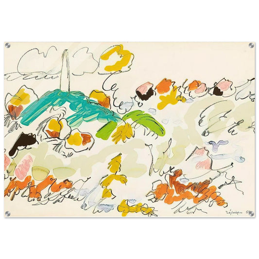 Paysage de mer - 1950 - Charles Lapicque Acrylic Print - 70x100 cm / 28x40″ inches