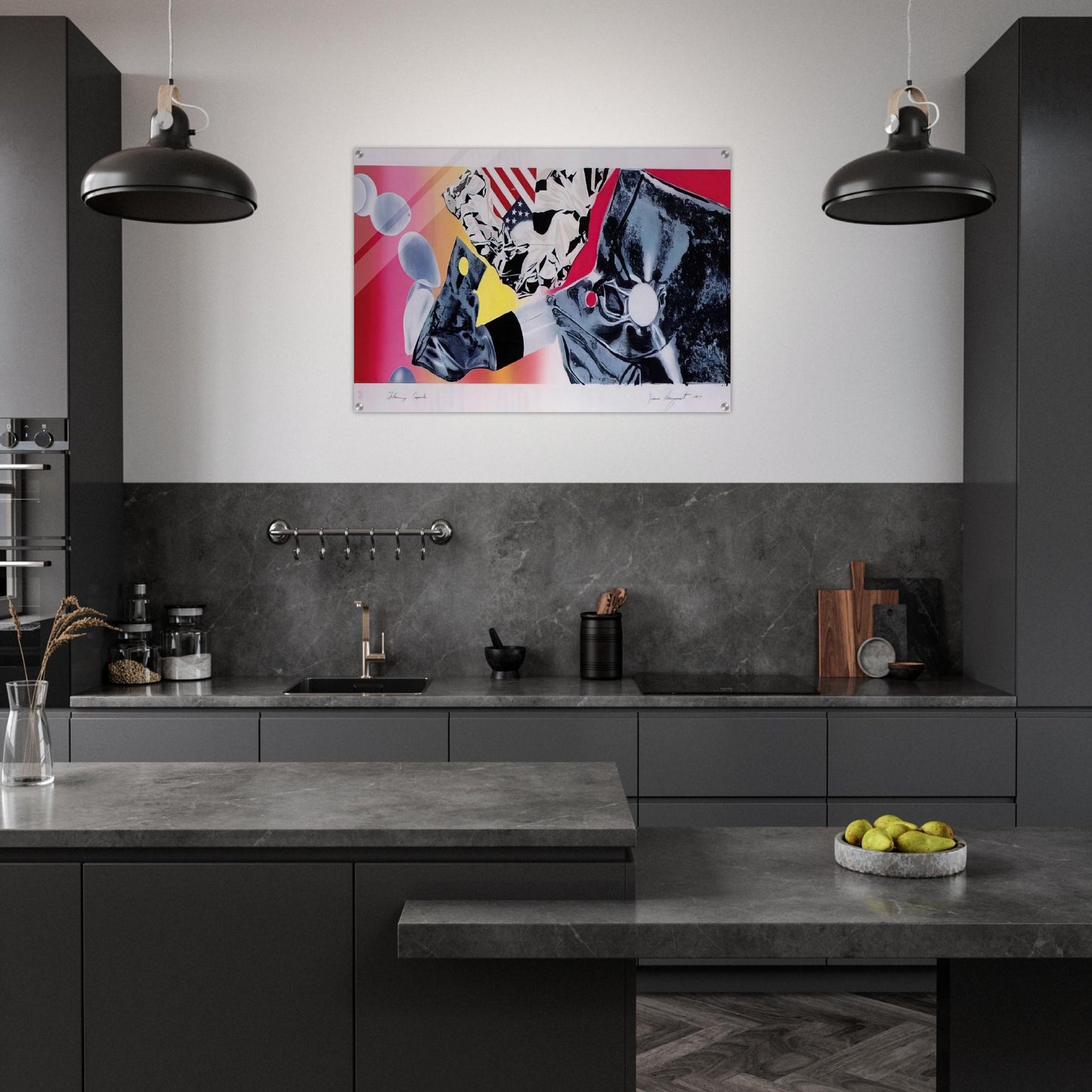 Flamingo Capsule - James Rosenquist Acrylic Print - 70x100 cm / 28x40″ inches