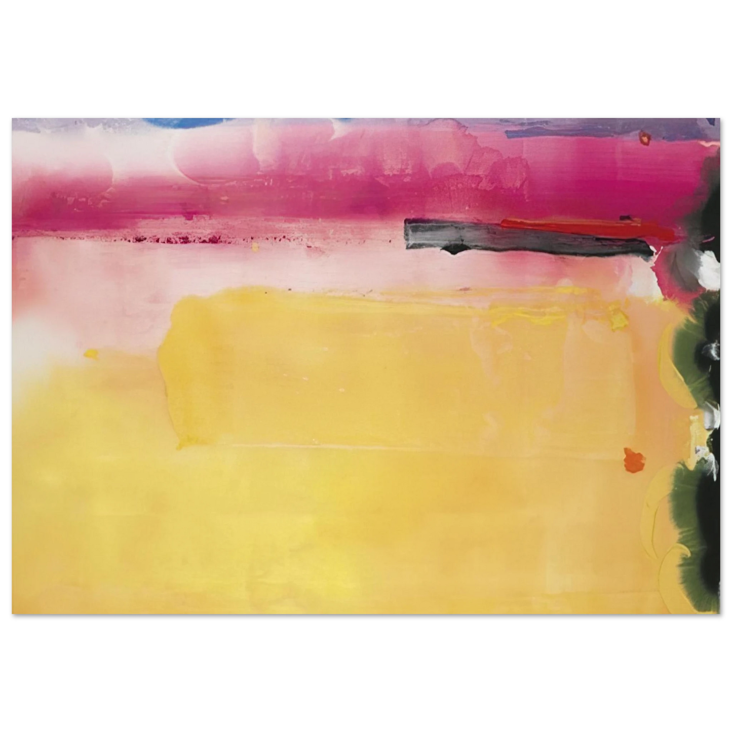 Helen Frankenthaler - Black-Eyed Susan - 1988 Wall art - 13x18 cm / 5x7 inches - Fine Art Poster-canvas - -