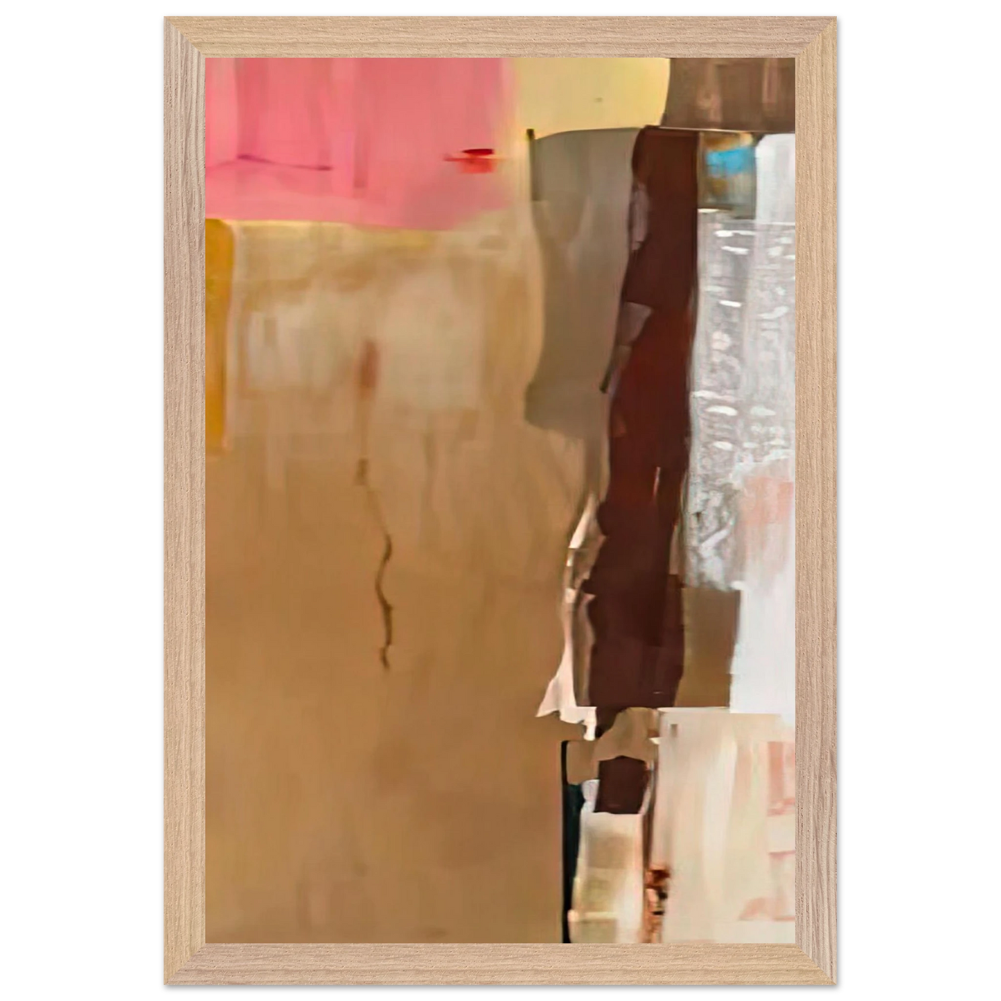 Helen Frankenthaler - Bistre I, 1976- Wall Art - 30x40 cm / 12x16 inches - Premium Wooden Framed Poster With Fine Art Paper-canvas - White frame