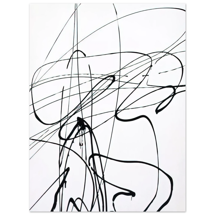 Hans Hartung - Untitled T1989-A3 - 1989  75x100 cm / 30x40inches Fine Art Poster