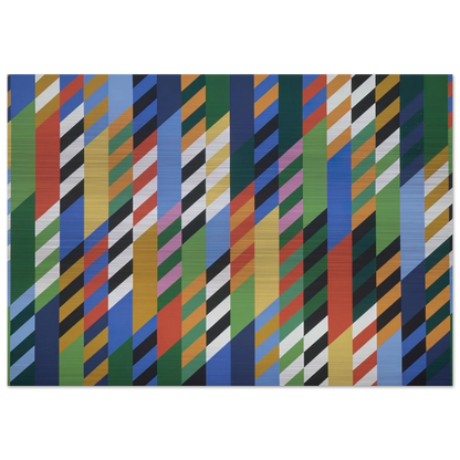 CONVERSATION 1992 - Bridget Riley Brushed Aluminum Print - 70x100 cm / 28x40 inches | Bridget Riley Aluminum Print | Bridget Riley Prints