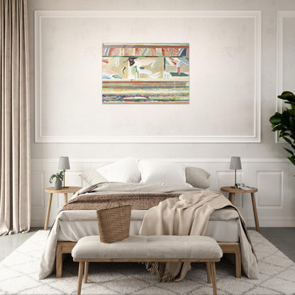 Paisagem II, Portalegre tapestry card - Lyrical Abstraction - Menez Acrylic Print - 70x100 cm / 28x40″ inches | Menez Wall Art | Menez Prints