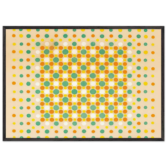 Quilt - 1963 - Thomas Downing 70x100 cm / 28x40 inches Framed Art Print – Black Wooden Frame