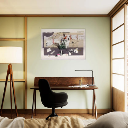 Seminar in collaboration with Richard Hamilton - 1971 - Dieter Roth Brushed Aluminum Print - 70x100 cm / 28x40 inches | Dieter Roth Aluminum Print | Dieter Roth Prints