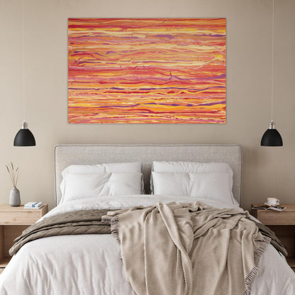 All Over Pour Painting - 1969 - Ronnie Landfield Art Prints - 100x150 cm / 40x60″ inches | Ronnie Landfield Poster | Ronnie Landfield Prints