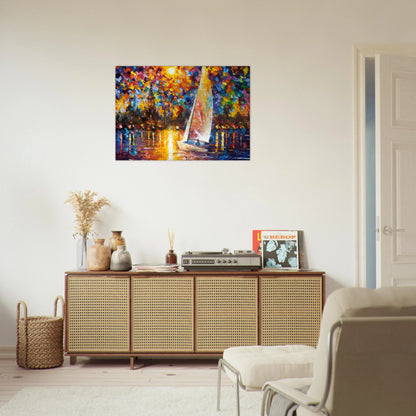 Leonid Afremov - Leonid Afremov Brushed Aluminum Print - 70x100 cm / 28x40 inches | Leonid Afremov Aluminum Print | Leonid Afremov Prints