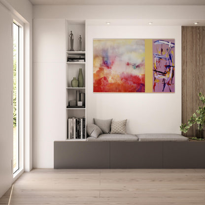 Ancient Jerusalem - 1992 - Ronnie Landfield Art Prints - 100x150 cm / 40x60″ inches | Ronnie Landfield Poster | Ronnie Landfield Prints
