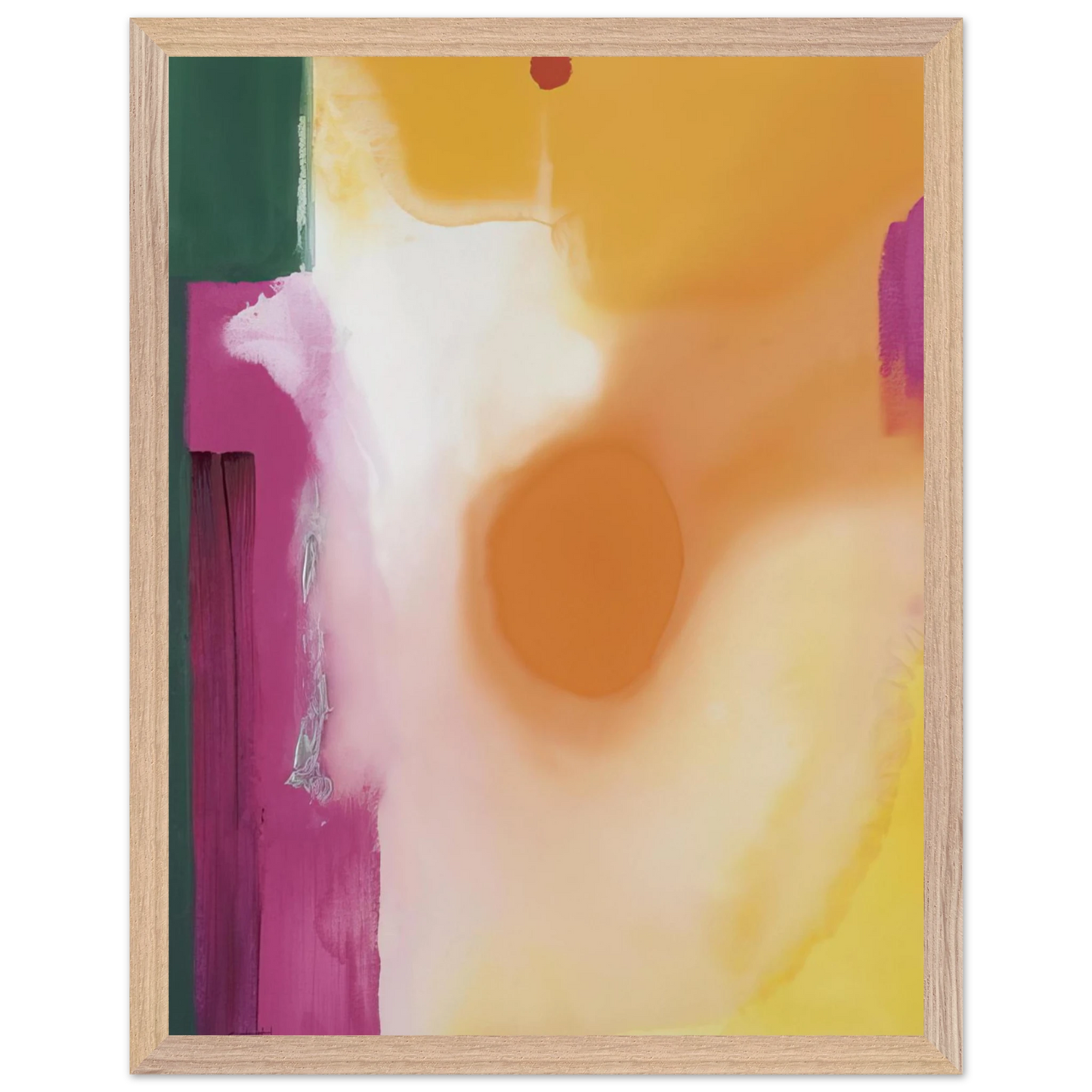 Helen Frankenthaler - Bullseye - 1989 Wall art - 28x43  cm / XL (11x17 inches) - Fine Art Poster-canvas - -