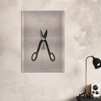 SCISSORS 1994 - Louise Bourgeois Brushed Aluminum Print - 70x100 cm / 28x40 inches | Louise Bourgeois Aluminum Print | Louise Bourgeois Prints