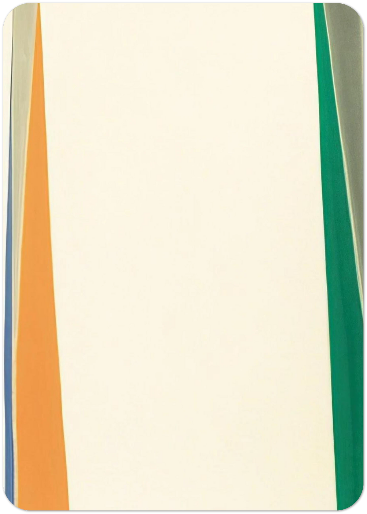 Open White Center - 1974 By Larry Zox Pack of 10 Post Cards | Larry Zox Post Cards | A6 (10.5 x 14.8 cm) - 4.1 x 5.8 inches