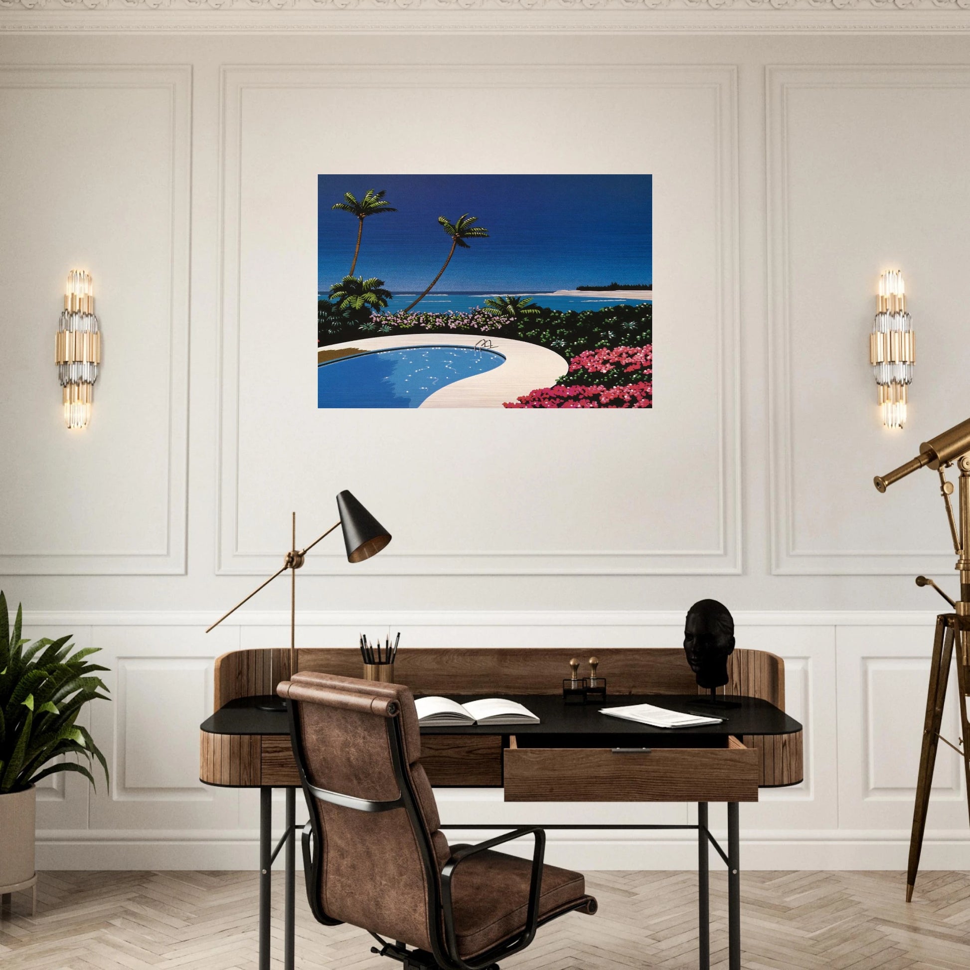 Fall of Sound - Hiroshi Nagai Brushed Aluminum Print - 70x100 cm / 28x40 inches | Hiroshi Nagai Aluminum Print | Hiroshi Nagai Prints