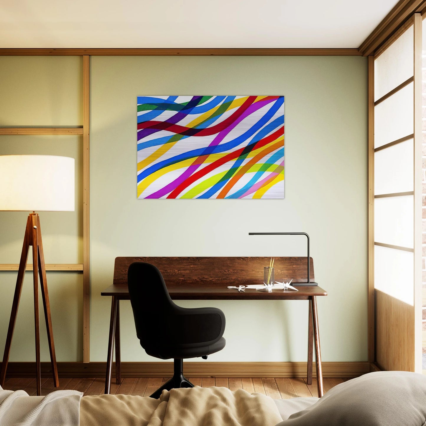 Untitled - 1990 - Piero Dorazio Brushed Aluminum Print - 70x100 cm / 28x40 inches | Piero Dorazio Aluminum Print | Piero Dorazio Prints