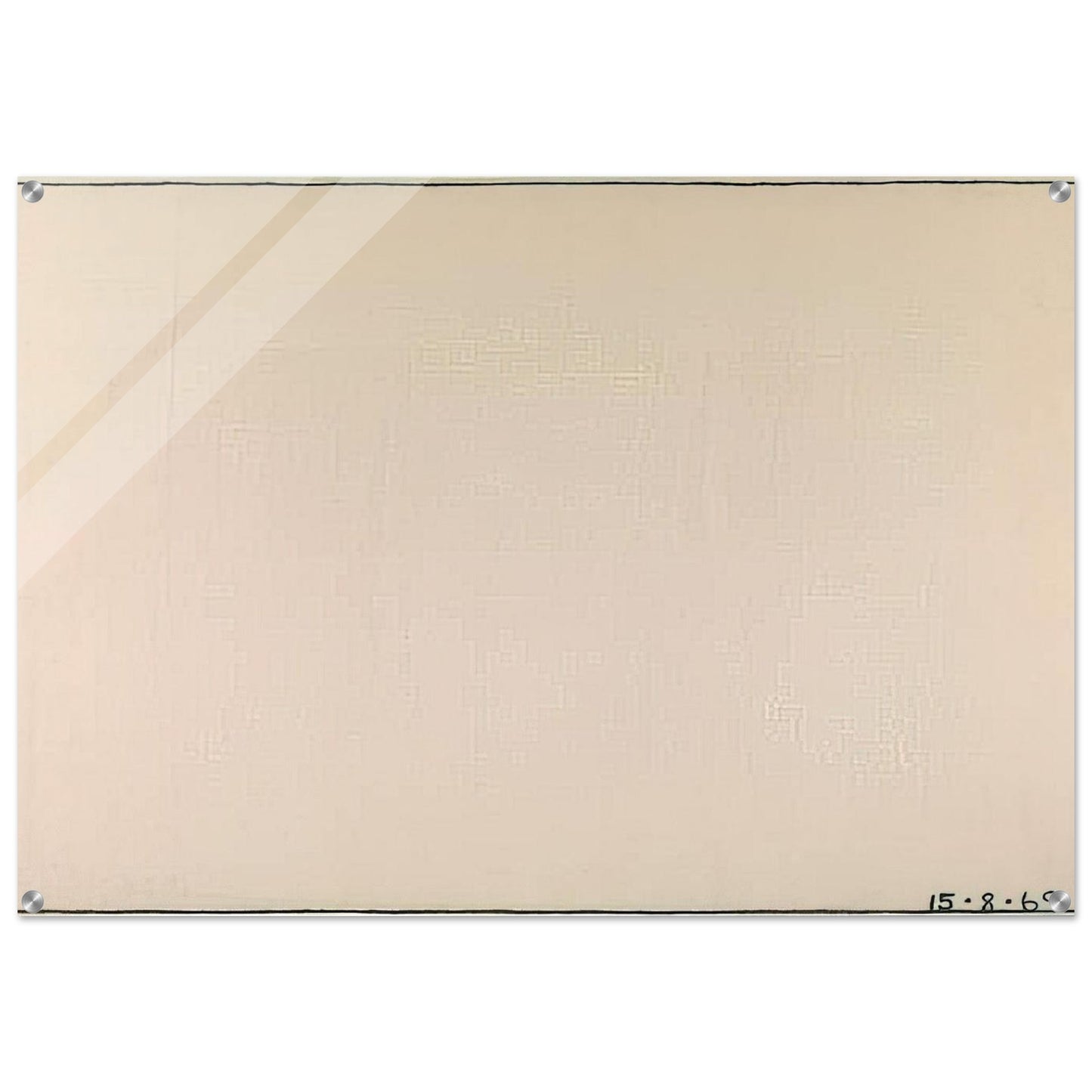 Nothing to be Afraid Of IV 15.8.69 - 1969 - Bob Law Acrylic Print - 70x100 cm / 28x40″ inches | Bob Law Wall Art | Bob Law Prints