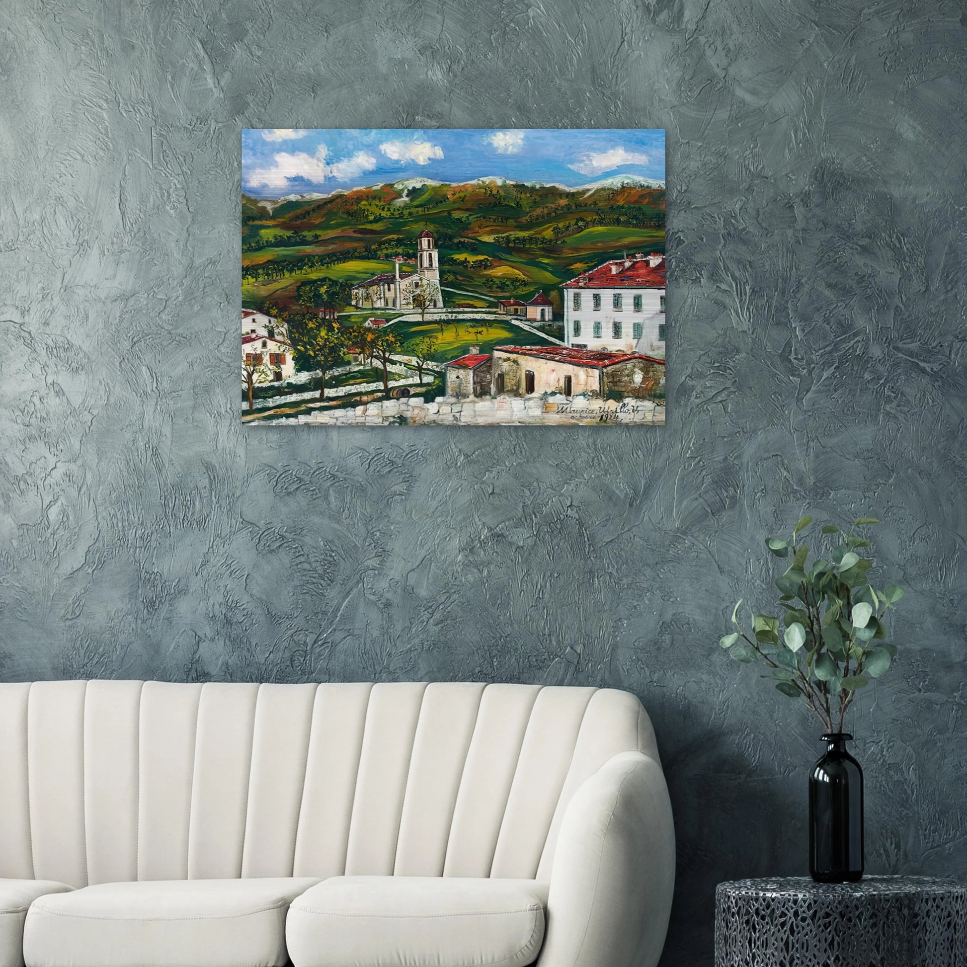 UNTITLED - Maurice Utrillo Brushed Aluminum Print - 70x100 cm / 28x40 inches | Maurice Utrillo Aluminum Print | Maurice Utrillo Prints