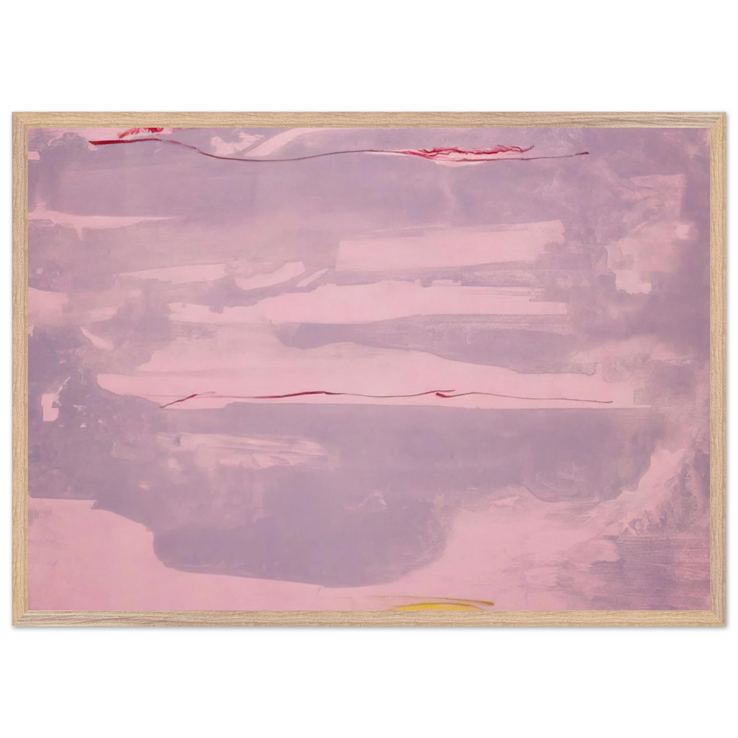 Helen Frankenthaler - Dream Walk - 1977 Wall art - 20x25 cm / 8x10 inches - Premium Wooden Framed Poster With Fine Art Paper-canvas - Black frame