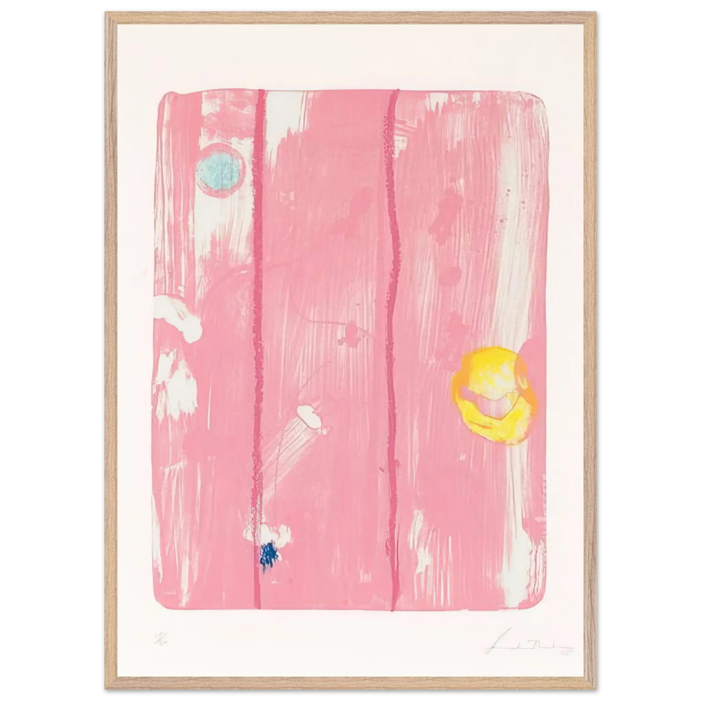 Helen Frankenthaler - Reflections VIII - 1995 Wall art - 60x80 cm / 24x32 Inches - Fine Art Poster - -