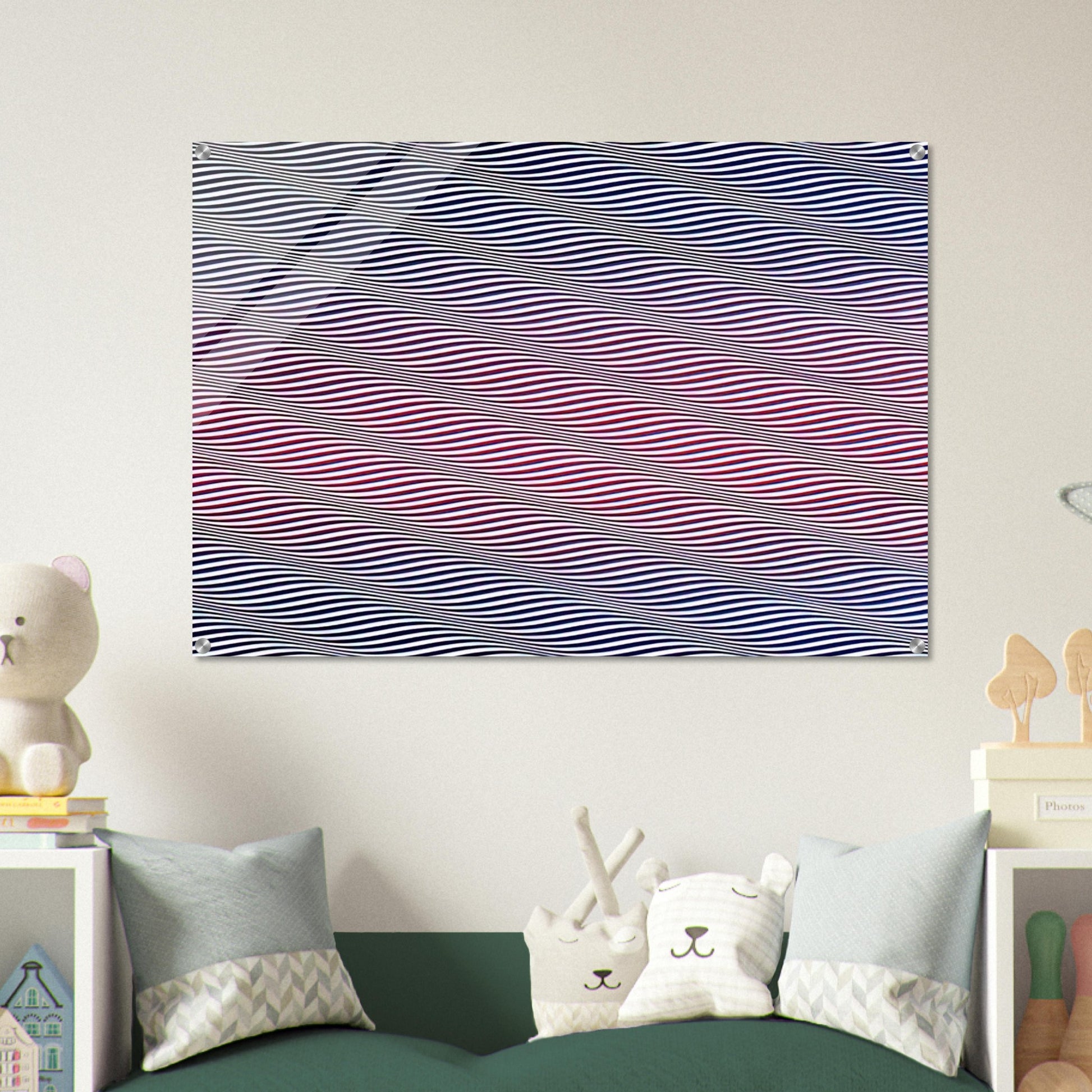 CATARACT 3 1967 - Bridget Riley Acrylic Print - 70x100 cm / 28x40″ inches