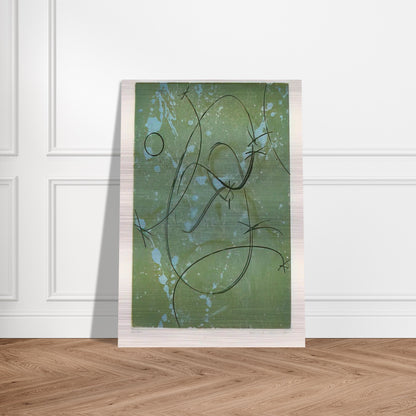Homage to Marcel Duchamp - Max Ernst Brushed Aluminum Print - 70x100 cm / 28x40 inches | Max Ernst Aluminum Print | Max Ernst Prints