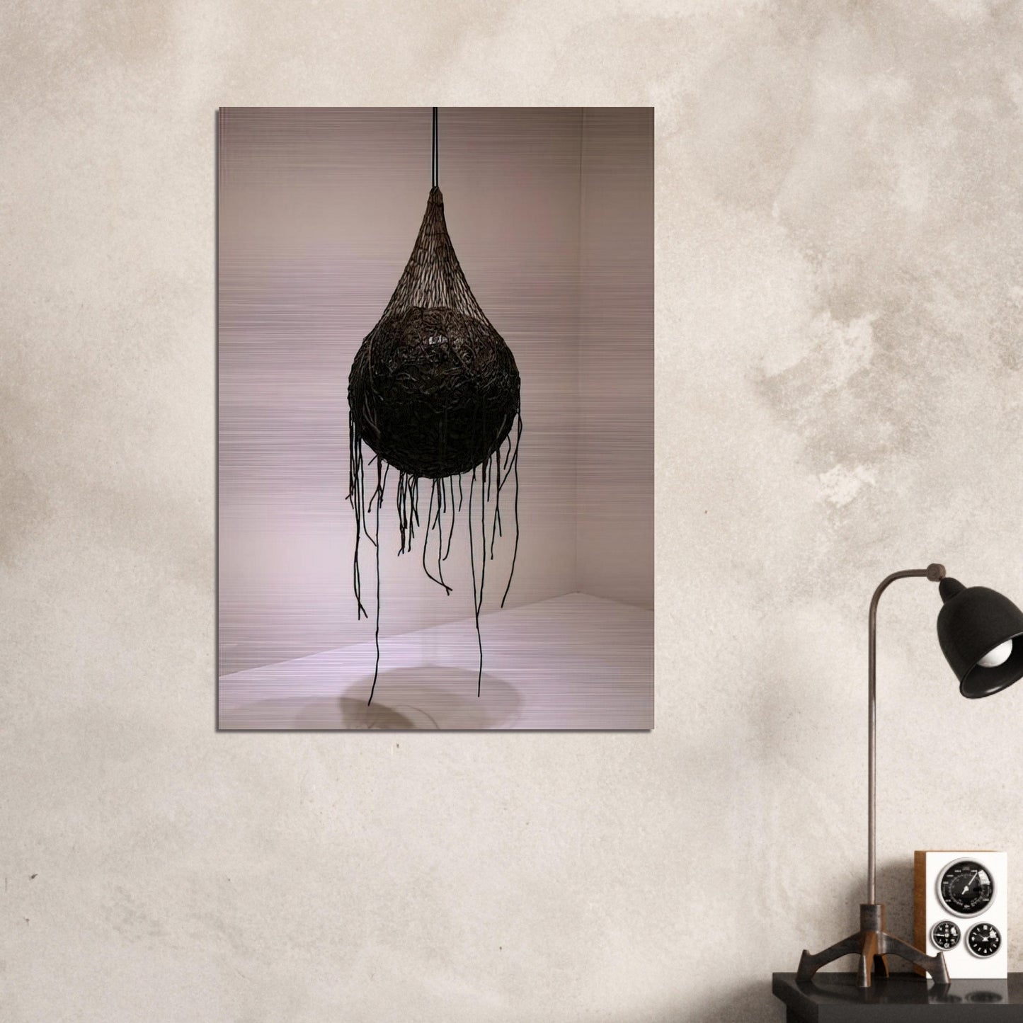 VERTIGINOUS DETOUR - Eva Hesse Brushed Aluminum Print - 70x100 cm / 28x40 inches | Eva Hesse Aluminum Print | Eva Hesse Prints