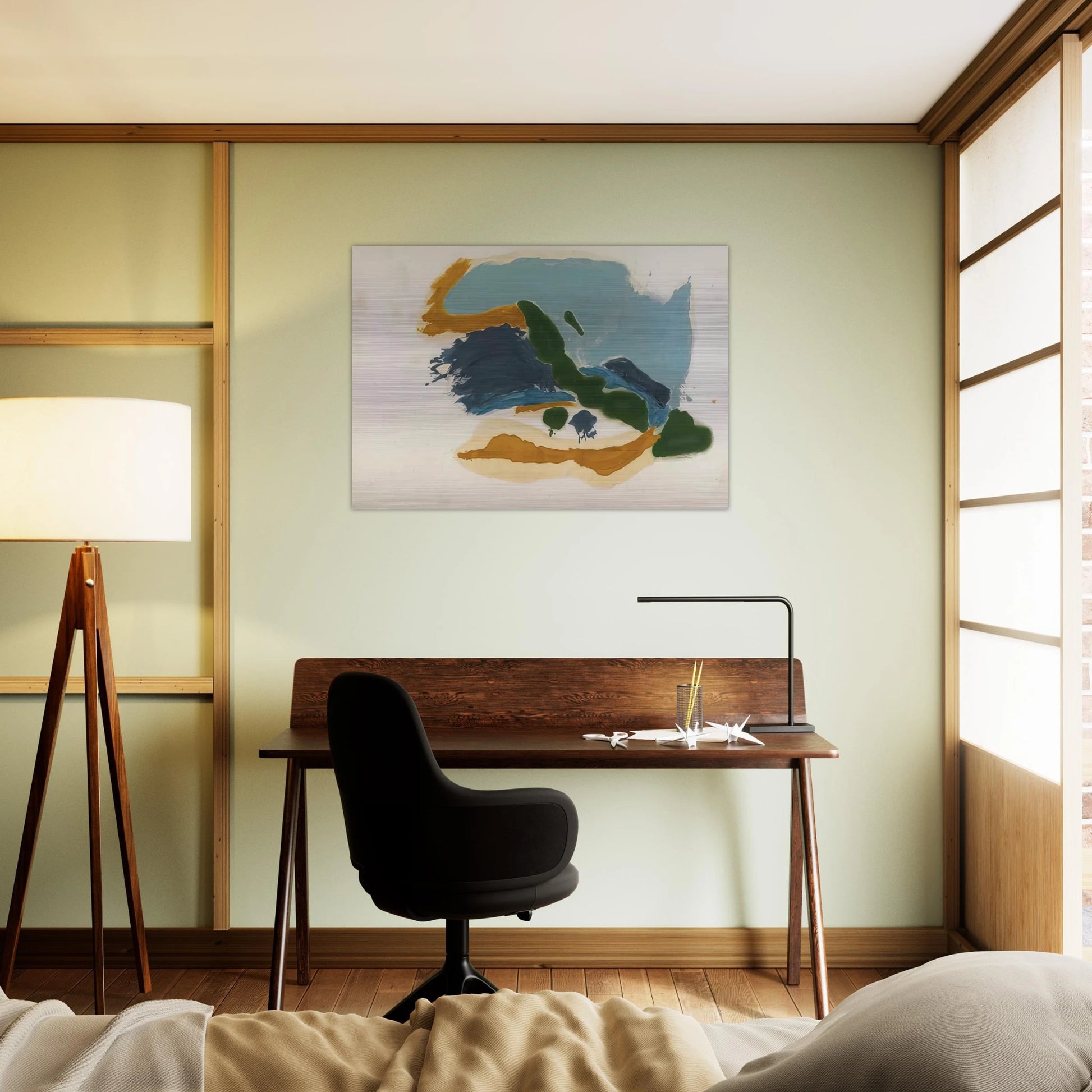 Tuscany - 1963 - Helen Frankenthaler Brushed Aluminum Print - 70x100 cm / 28x40 inches | Helen Frankenthaler Aluminum Print | Helen Frankenthaler Prints