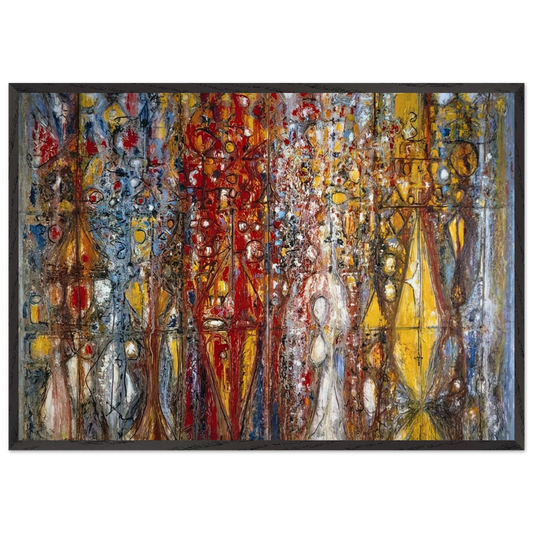 Blood Wedding - Richard Pousette-Dart 70x100 cm / 28x40 inches Framed Art Print – Black Wooden Frame