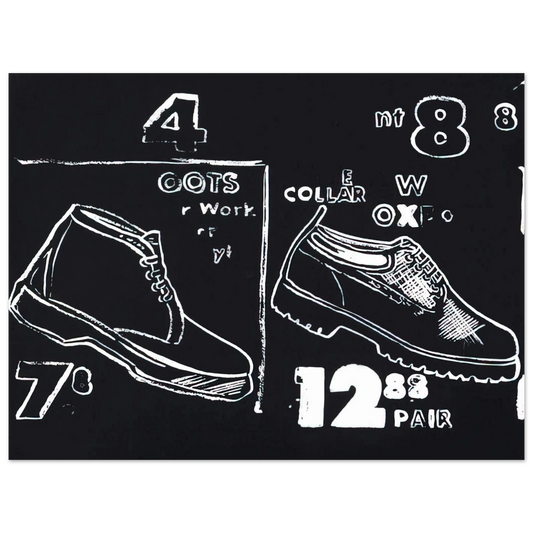 Andy Warhol - Work Boots Fine Art Poster