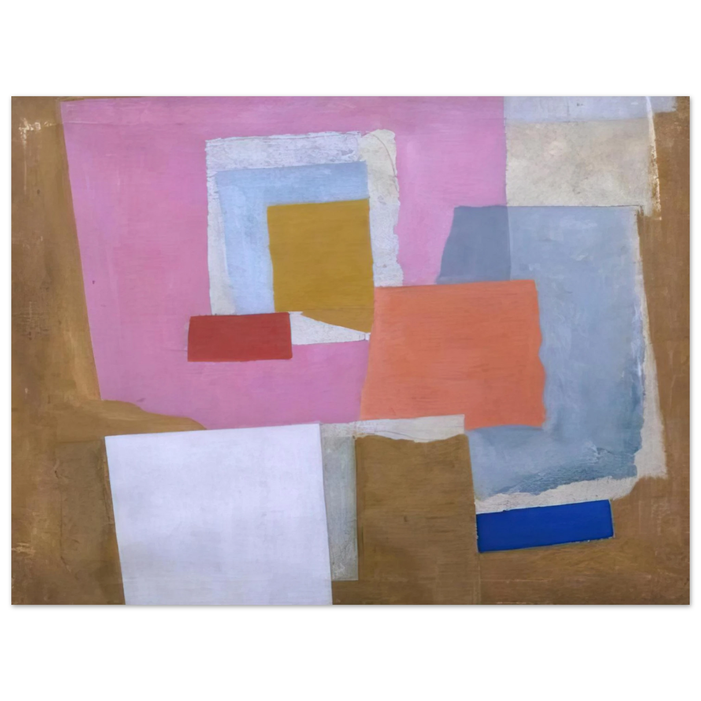 Ben Nicholson - 1924 first abstract painting, Chelsea - 1924  75x100 cm / 30x40inches Fine Art Poster