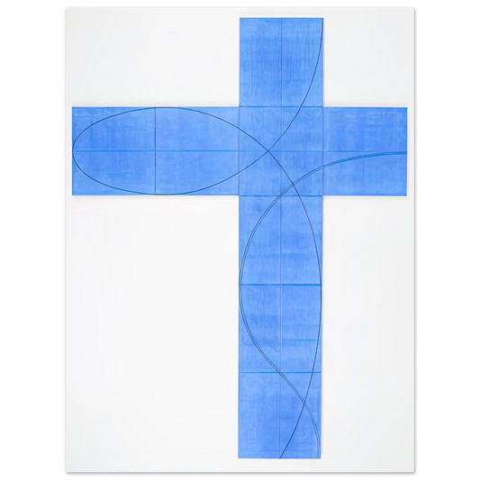Robert Mangold - COLUMN STRUCTURE XXII 2008  75x100 cm / 30x40inches Fine Art Poster