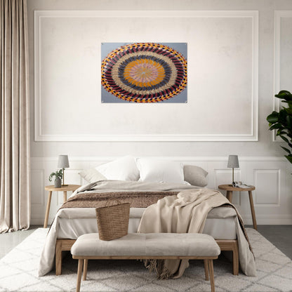 Golden Pinwheel - 1979 - Miriam Schapiro Acrylic Print - 70x100 cm / 28x40″ inches