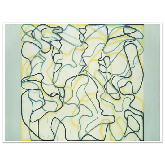 Brice Marden - Second Letter Zen Spring - 2009  75x100 cm / 30x40inches Fine Art Poster