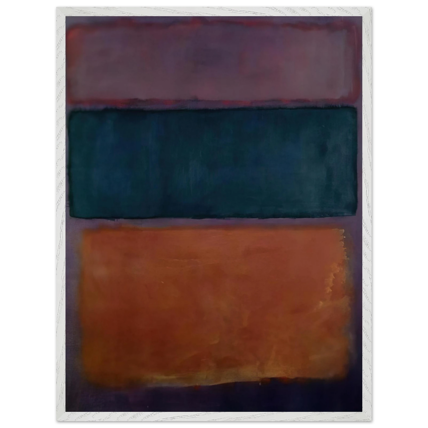 Helen Frankenthaler - Untitled - 1963 Wall art - 30x45 cm / 12x18 inches - Premium Wooden Framed Poster With Fine Art Paper-canvas - White frame