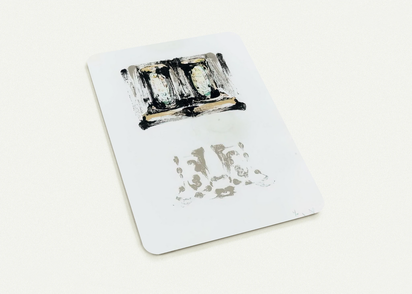 ALE CANS ULAE 152 By Jasper Johns Pack of 10 Post Cards | Jasper Johns Post Cards | A6 (10.5 x 14.8 cm) - 4.1 x 5.8 inches