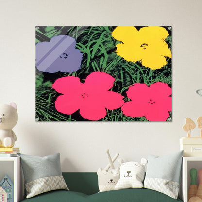 Flowers - Andy Warhol Acrylic Print - 70x100 cm / 28x40″ inches