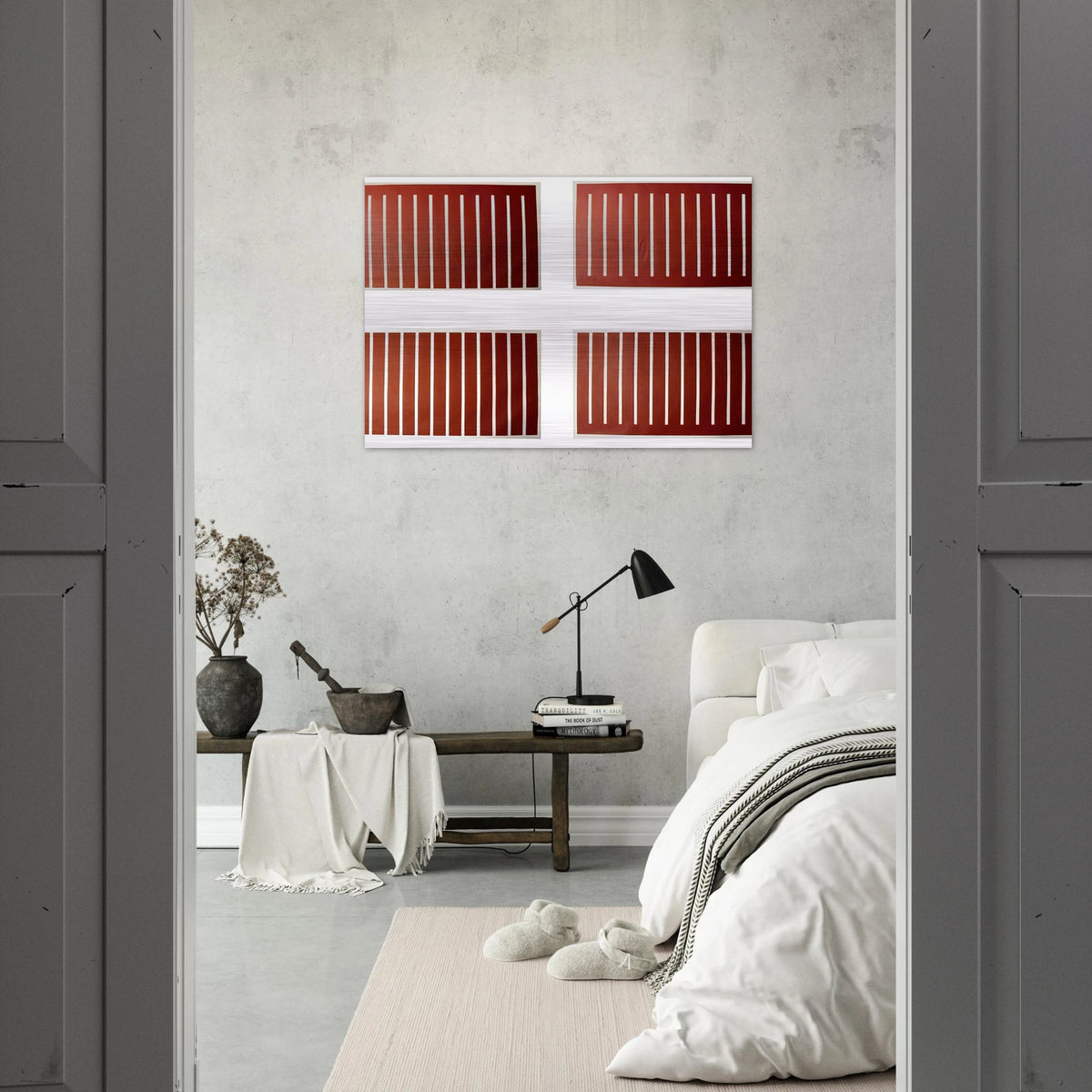 Untitled - 1992 - Donald Judd Brushed Aluminum Print - 70x100 cm / 28x40 inches | Donald Judd Aluminum Print | Donald Judd Prints