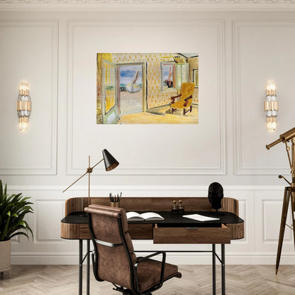 INTERIOR OPEN DOOR 1920 - Henri Matisse Brushed Aluminum Print - 70x100 cm / 28x40 inches | Henri Matisse Aluminum Print | Henri Matisse Prints