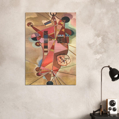 FIXED POINTS - Wassily Kandinsky Brushed Aluminum Print - 70x100 cm / 28x40 inches | Wassily Kandinsky Aluminum Print | Wassily Kandinsky Prints