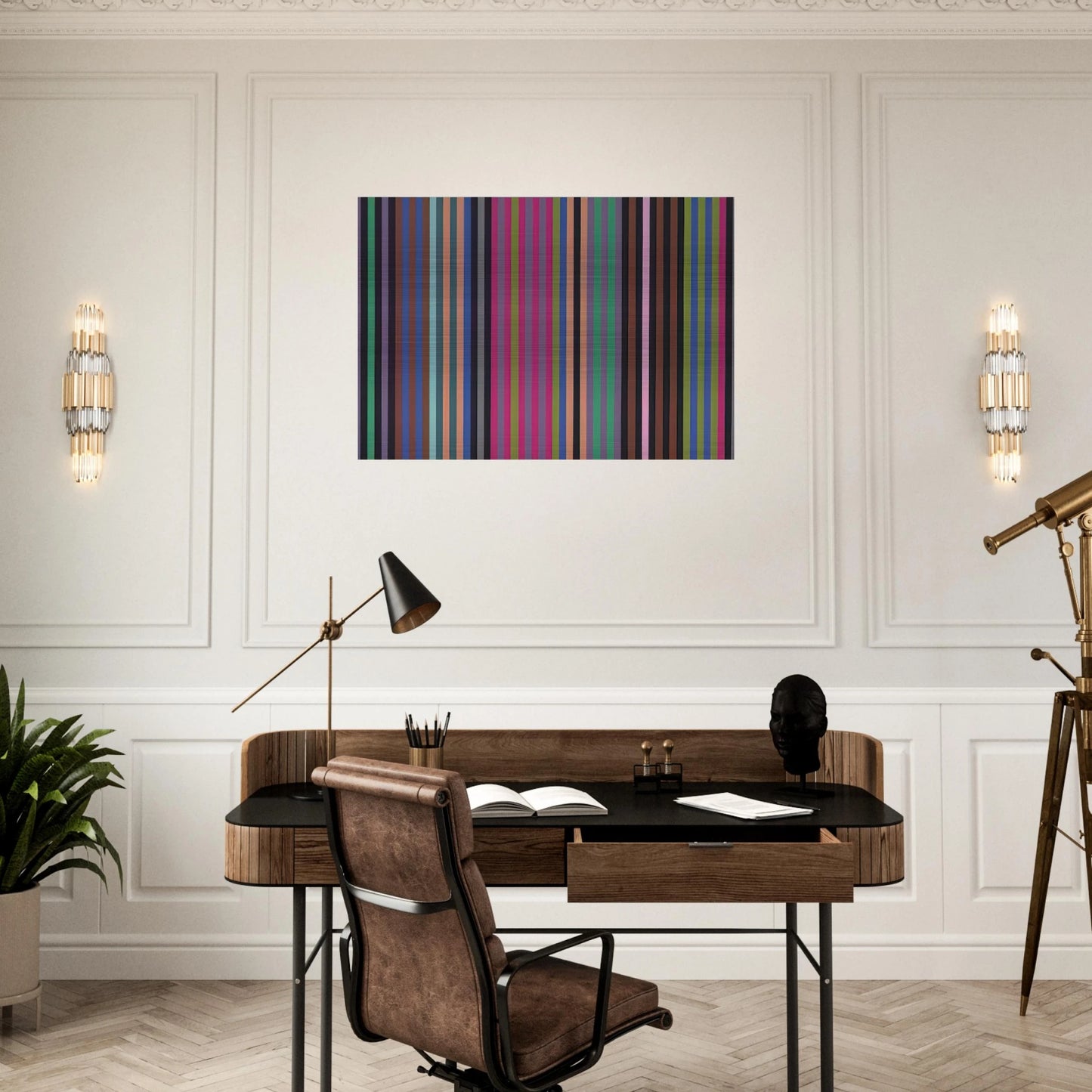 King Kong - 1969 - Gene Davis Brushed Aluminum Print - 70x100 cm / 28x40 inches | Gene Davis Aluminum Print | Gene Davis Prints