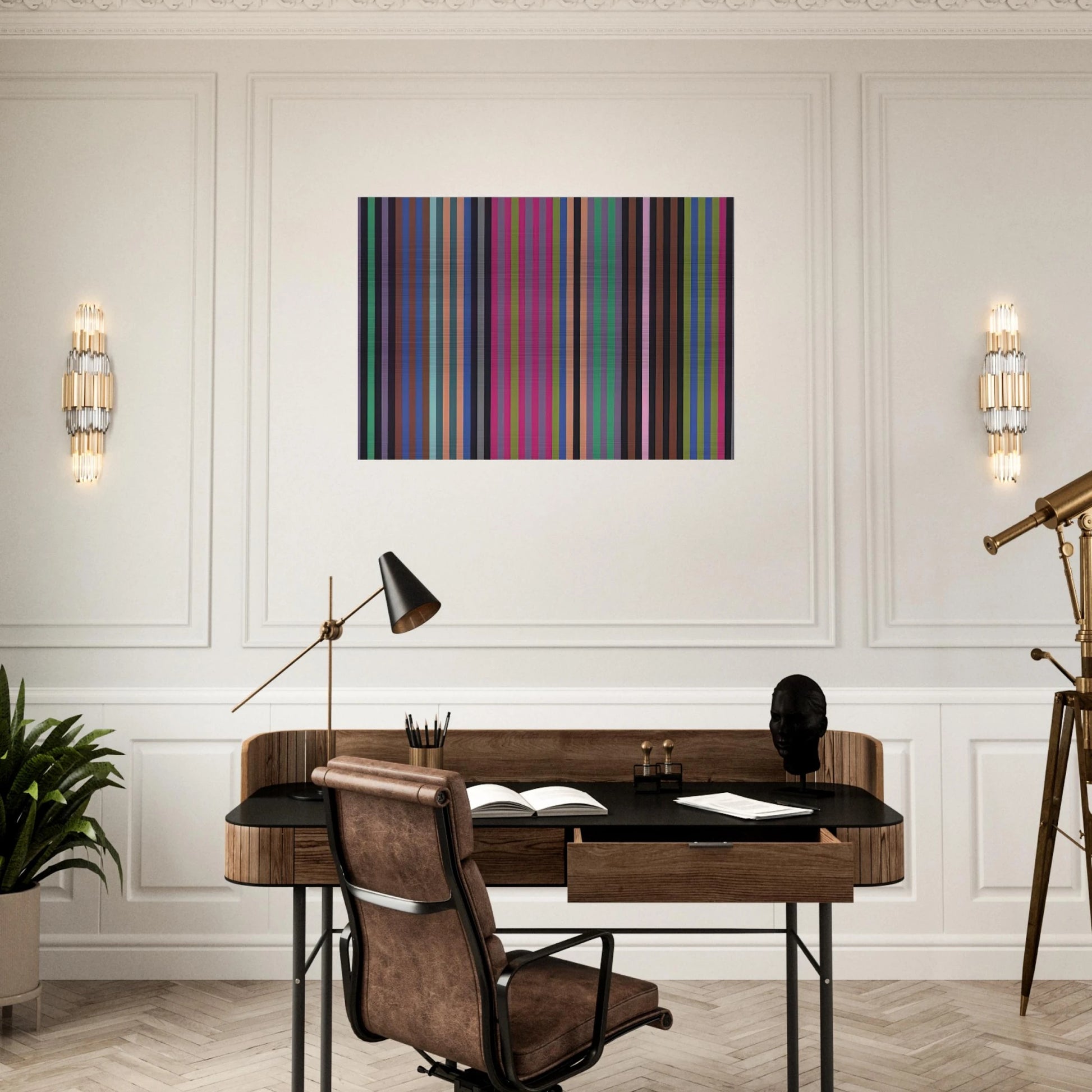 King Kong - 1969 - Gene Davis Brushed Aluminum Print - 70x100 cm / 28x40 inches | Gene Davis Aluminum Print | Gene Davis Prints