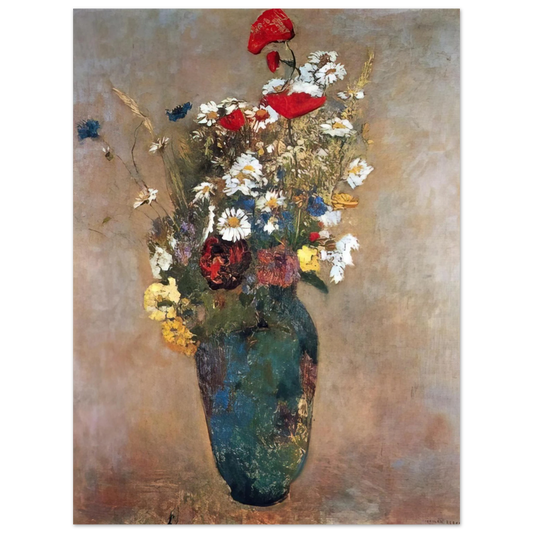 Odilon Redon - VASE WITH FLOWERS  75x100 cm / 30x40inches Fine Art Poster