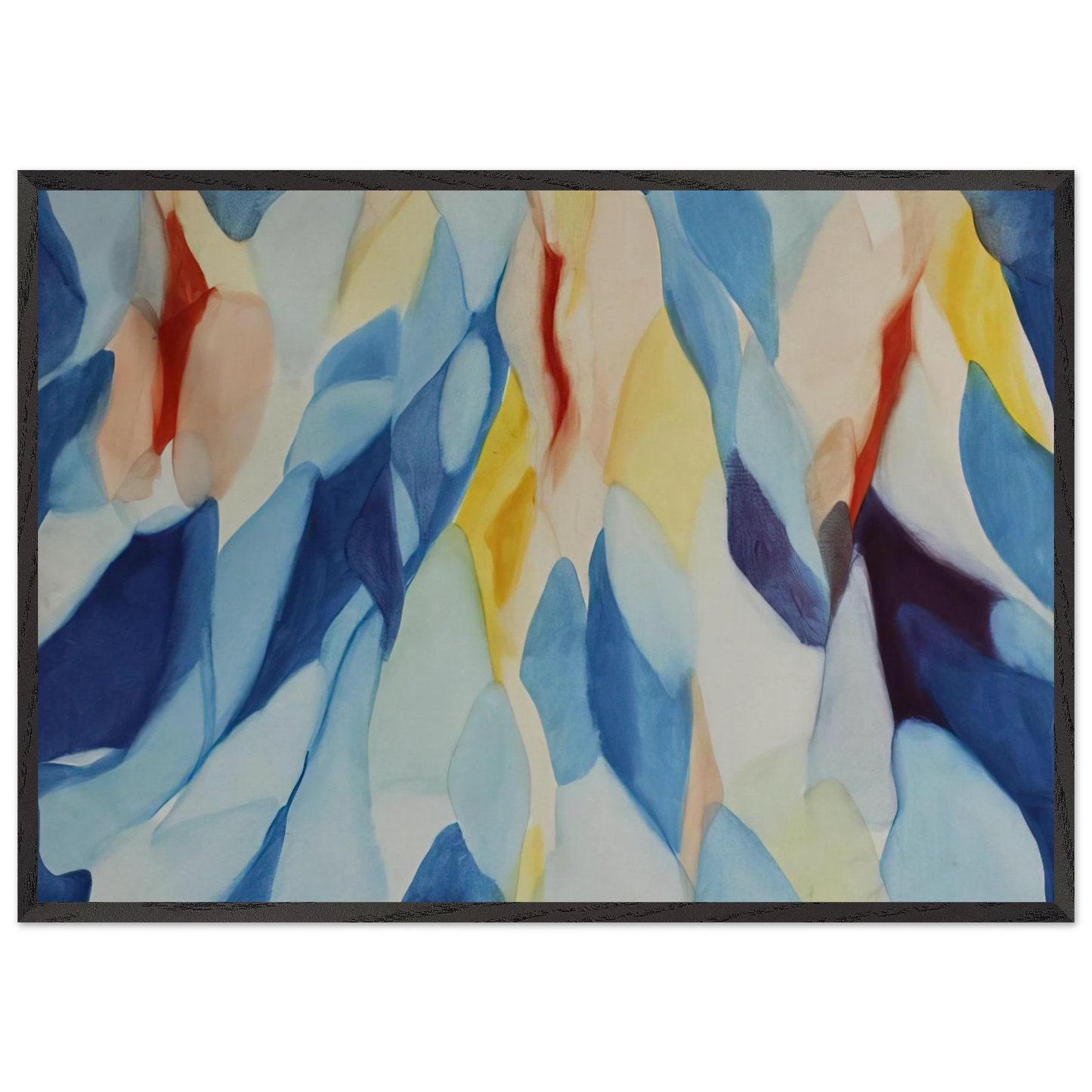 The Way of the Wind - Alice Baber 70x100 cm / 28x40 inches Framed Art Print – Black Wooden Frame