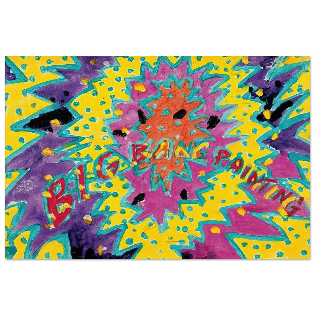 Big Bang Painting - 1988 - Paul Thek Art Prints - 100x150 cm / 40x60″ inches | Paul Thek Poster | Paul Thek Prints