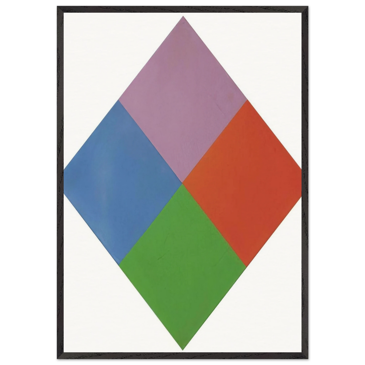 Aus violettem kern - 1967 - Max Bill 70x100 cm / 28x40 inches Framed Art Print – Black Wooden Frame