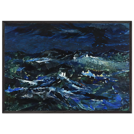 Sea - 1962 - Tove Jansson 70x100 cm / 28x40 inches Framed Art Print – Black Wooden Frame