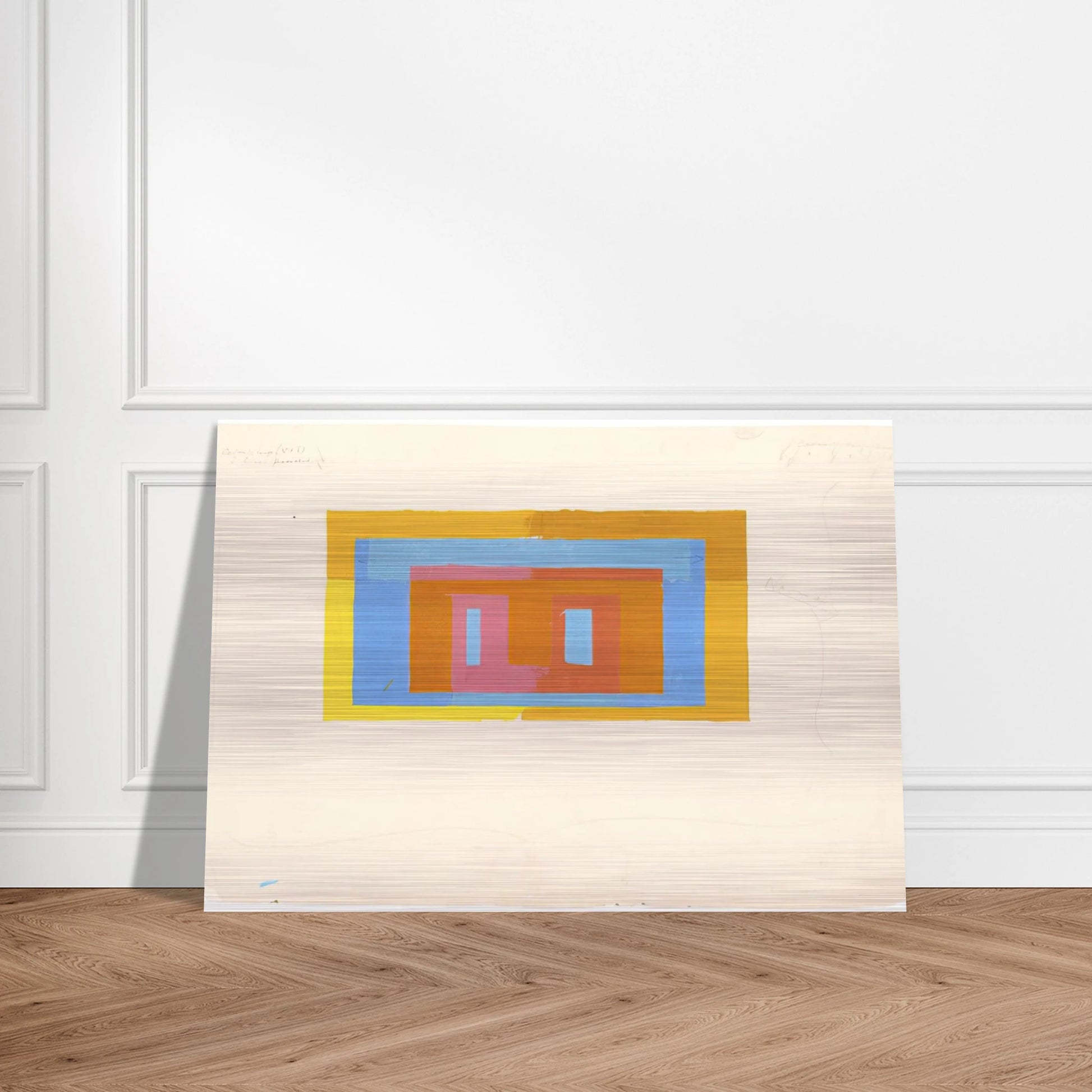VARIANT ADOBE - Josef Albers Brushed Aluminum Print - 70x100 cm / 28x40 inches | Josef Albers Aluminum Print | Josef Albers Prints